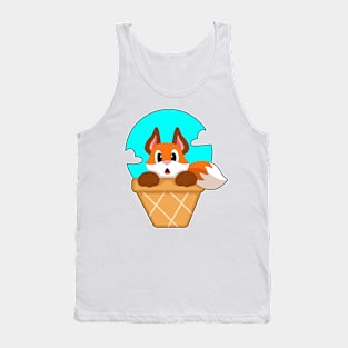 Fox Ice cream cone Tank Top